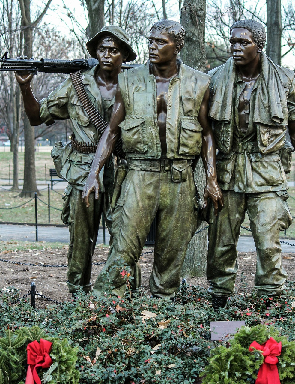 vietnam soldier's memorial washington dc bronze free photo