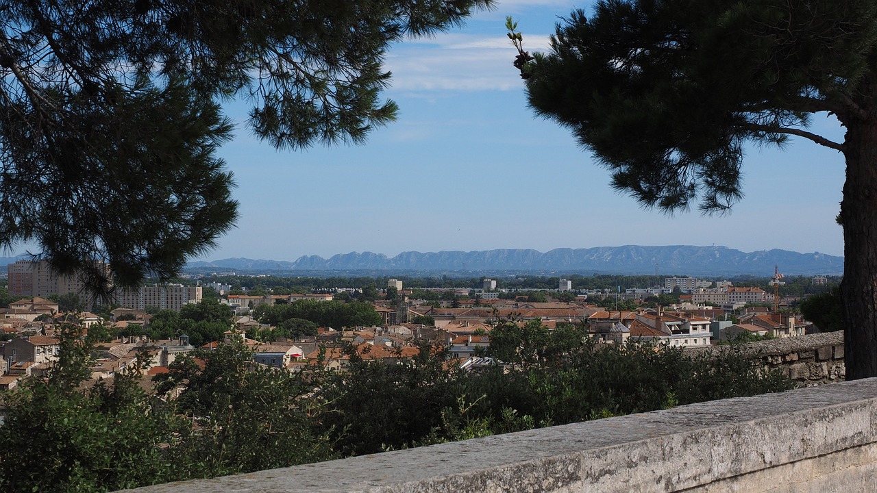 view distant view alpilles free photo