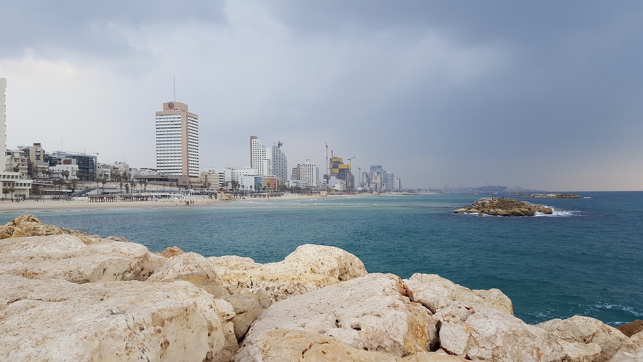 view beach tel aviv free photo