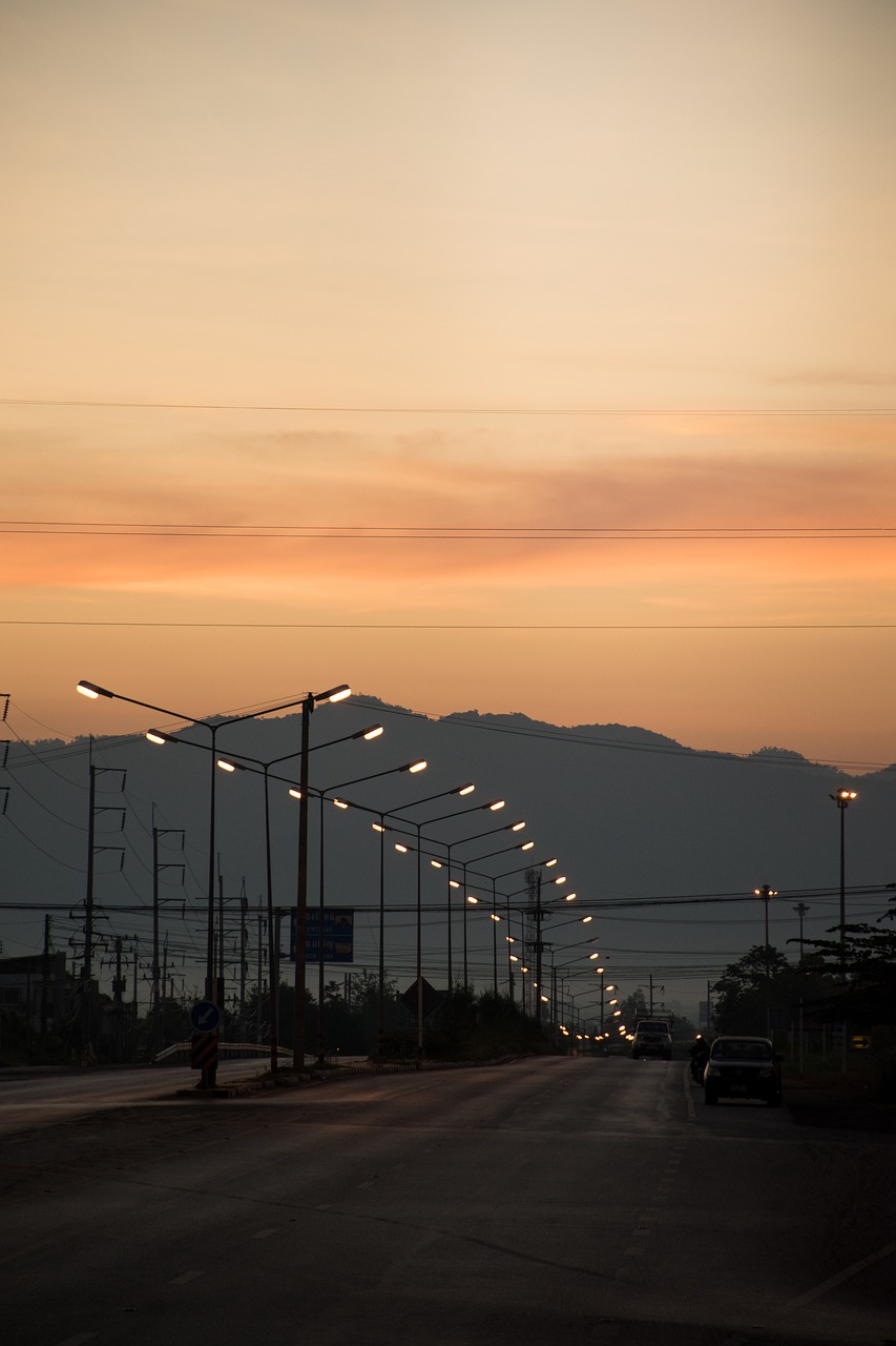 view street dawn free photo