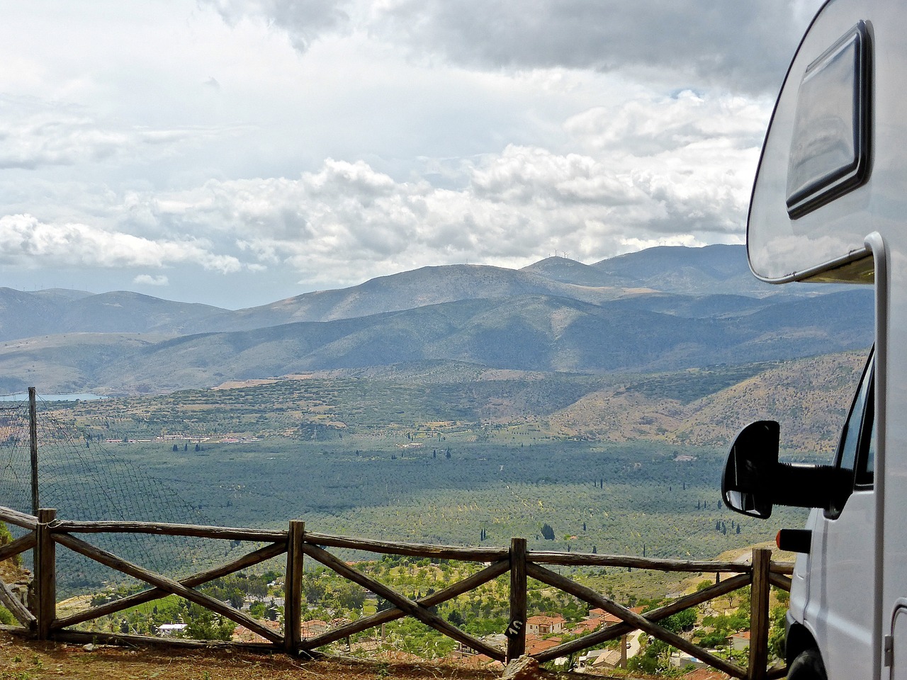 view distant landscape free photo