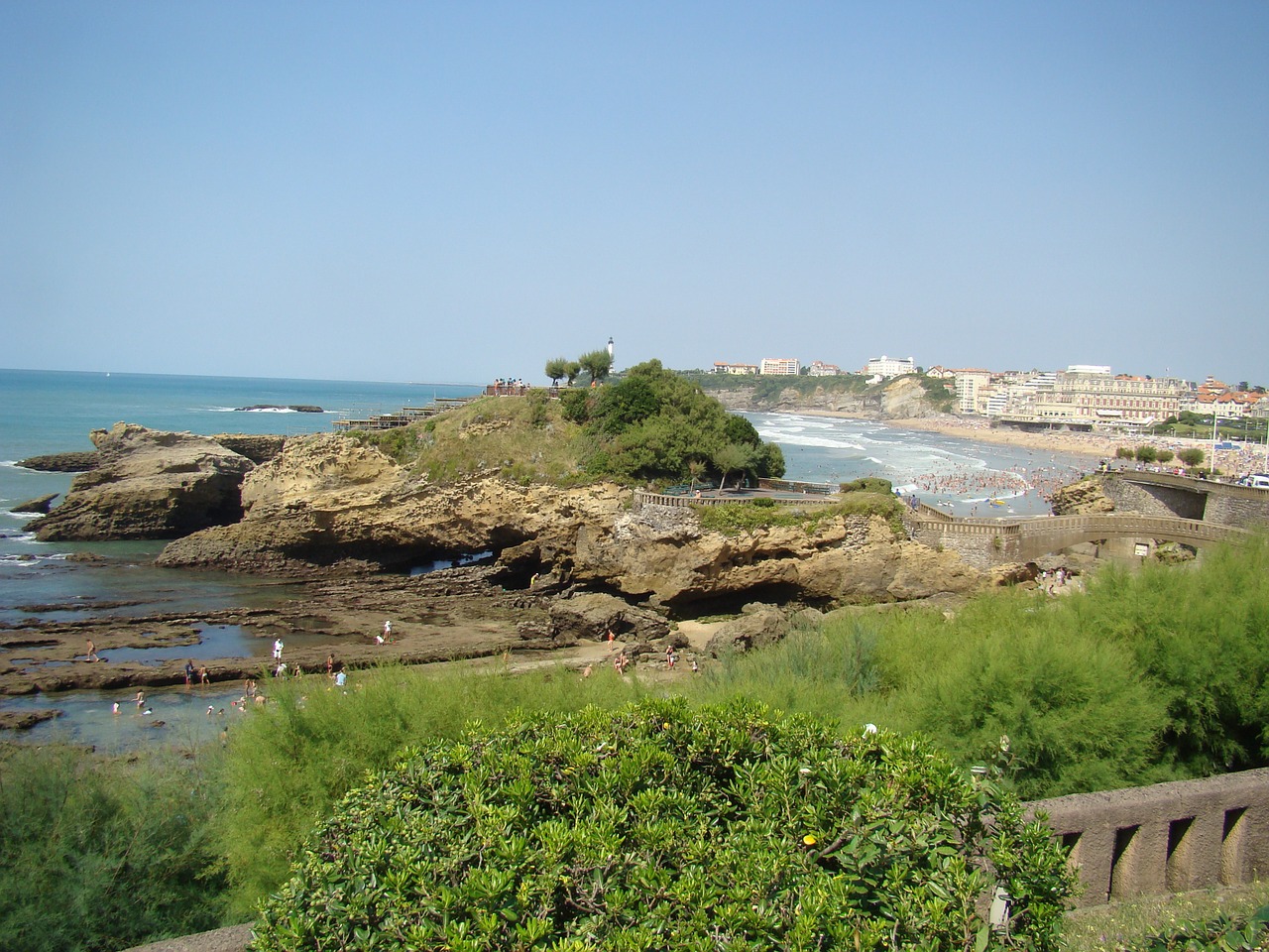 view biarritz summer free photo