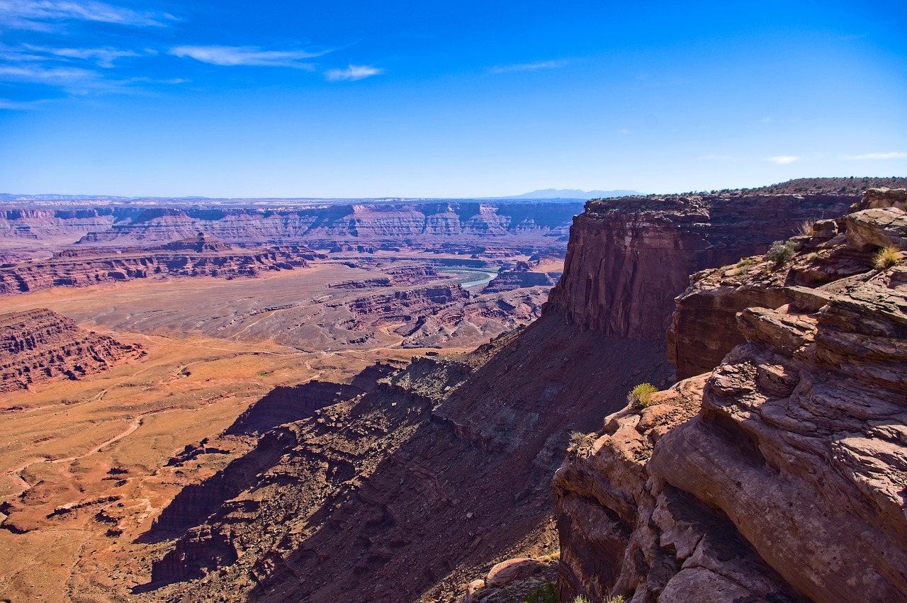 view from dead horse point  canyon  desert free photo