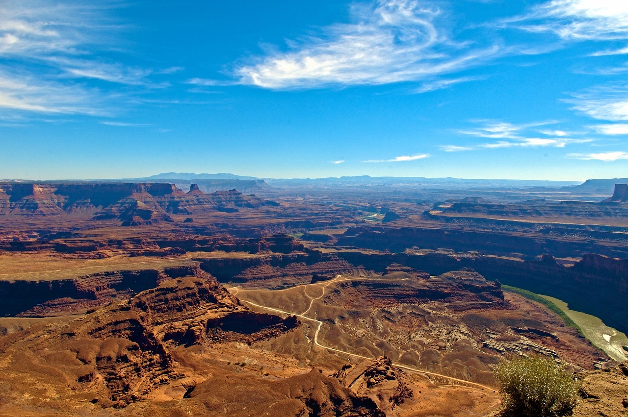 view from dead horse point  canyons  point free photo