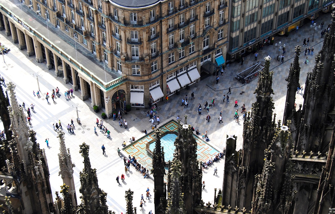 view from dom cathedral square cologne free photo