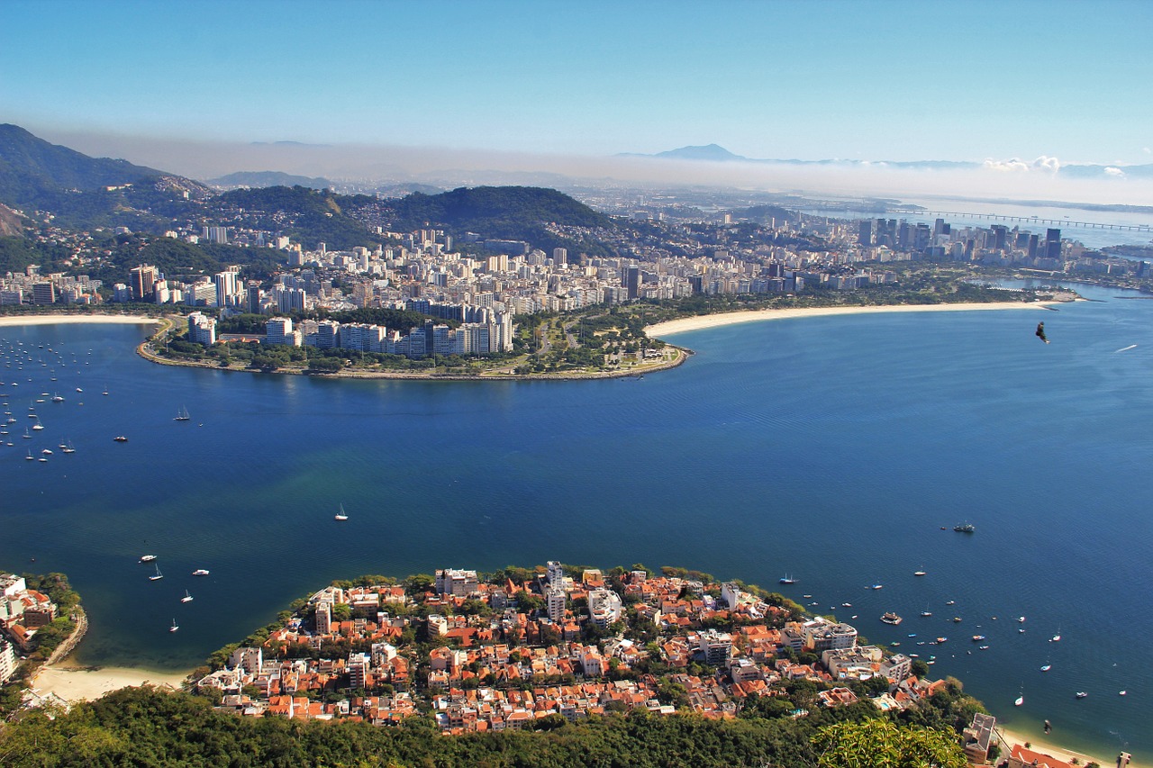view from sugarloaf seascape bay guanabara-on rio free photo