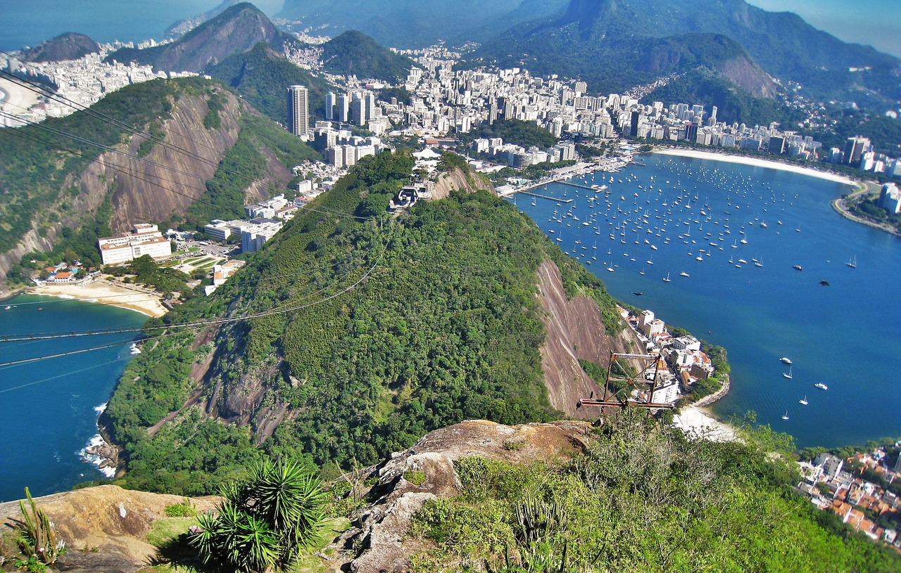 view from sugarloaf urca hill rio free photo
