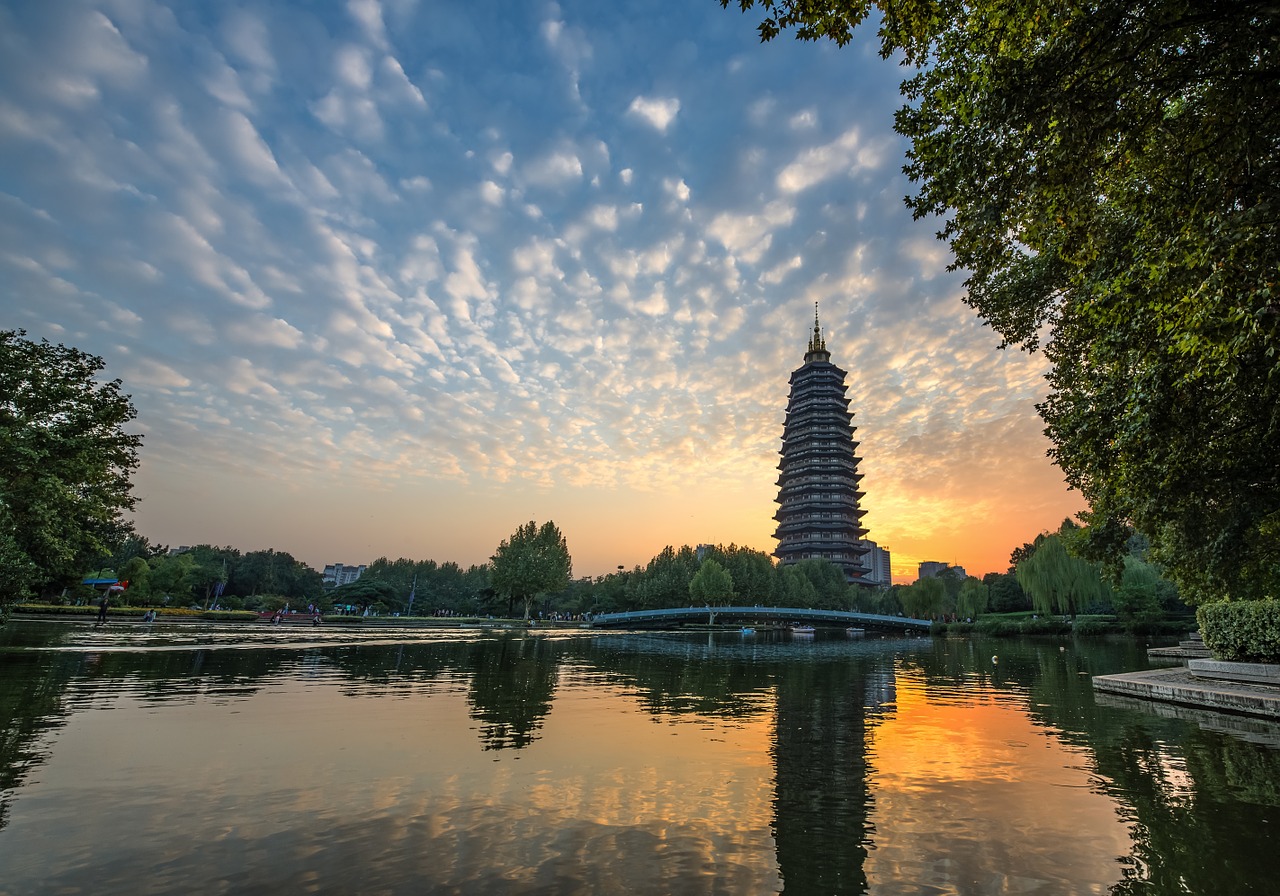 views tower tianning free photo