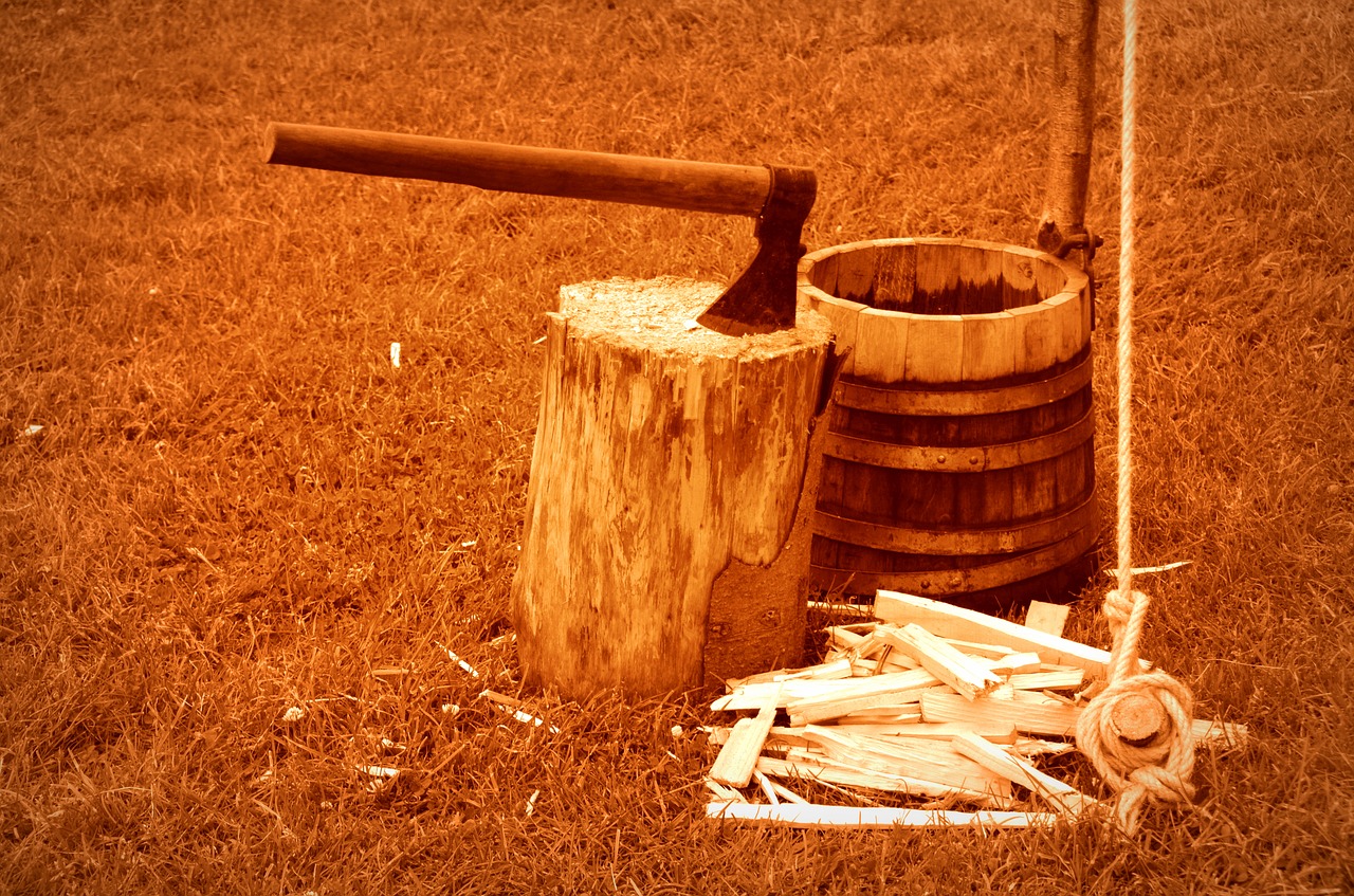 viking axe wood free photo
