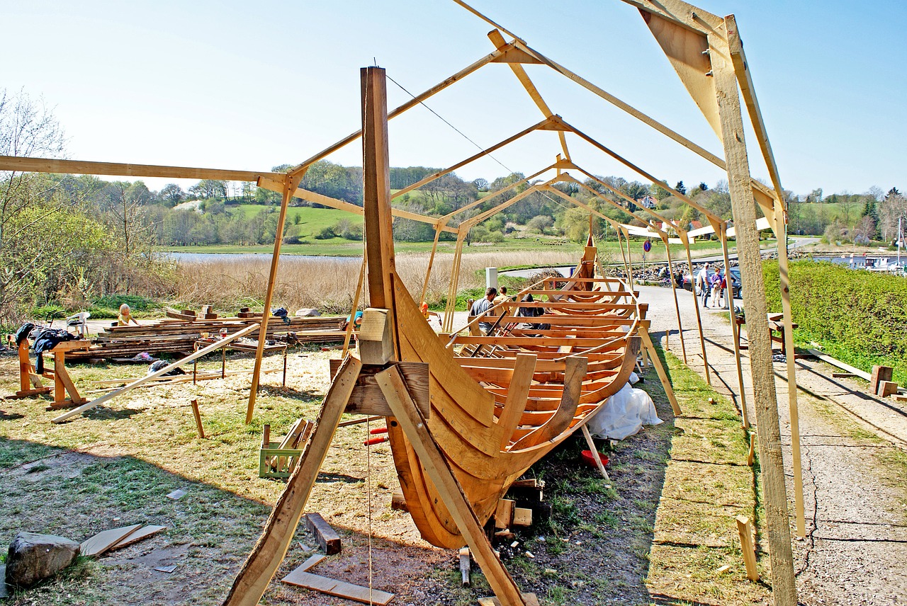 viking ship shipbuilder denmark free photo