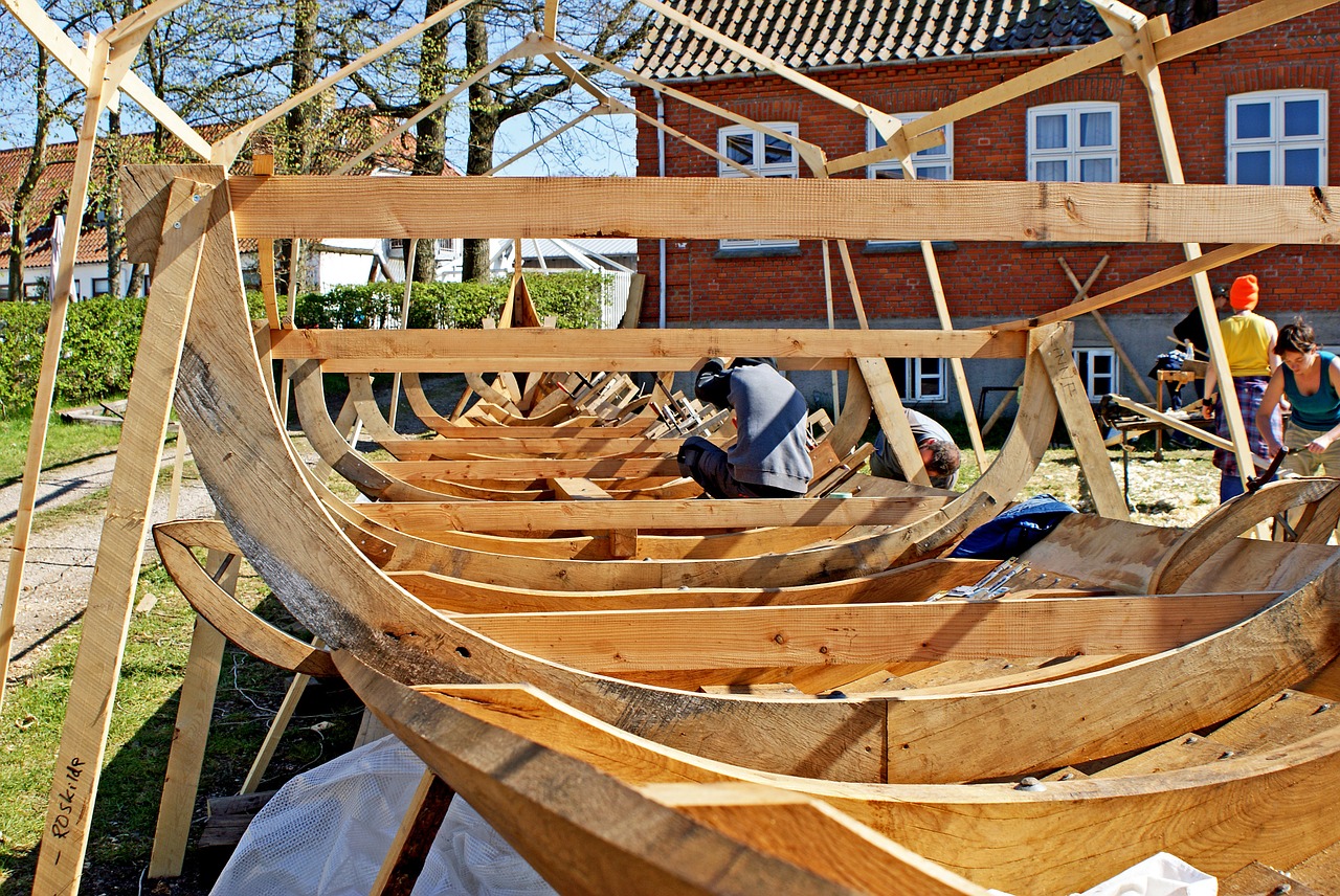 viking ship shipbuilder denmark free photo