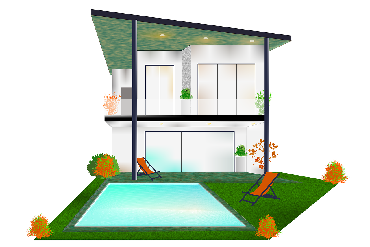 villa  architecture  design free photo