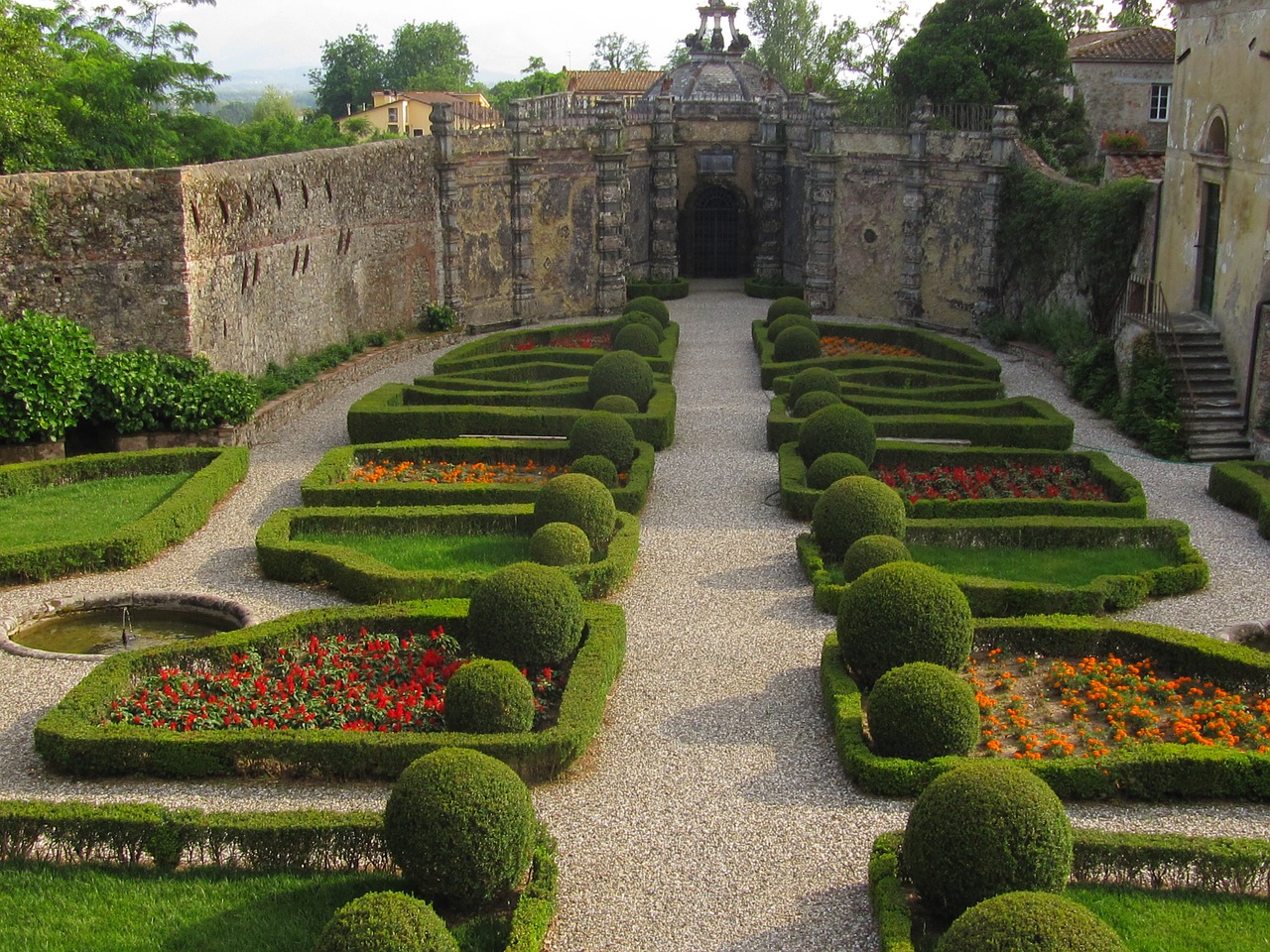 villa torrigiani tuscany garden free photo