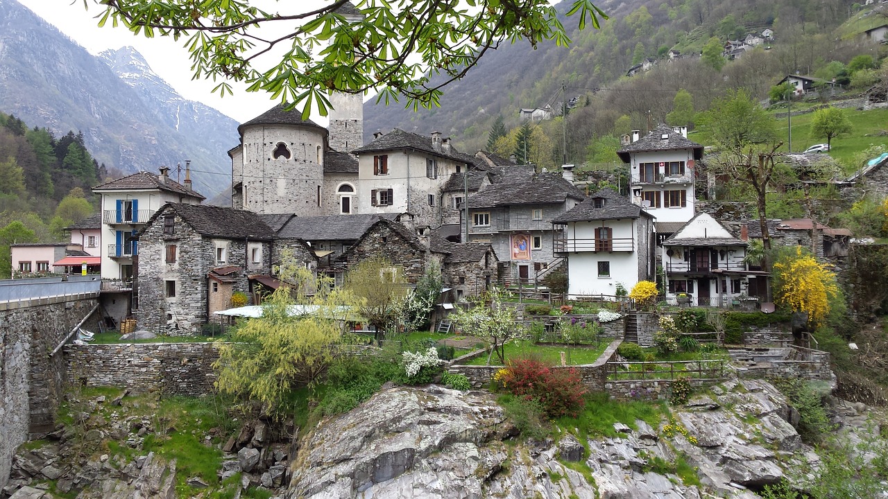 village stones switzerland free photo