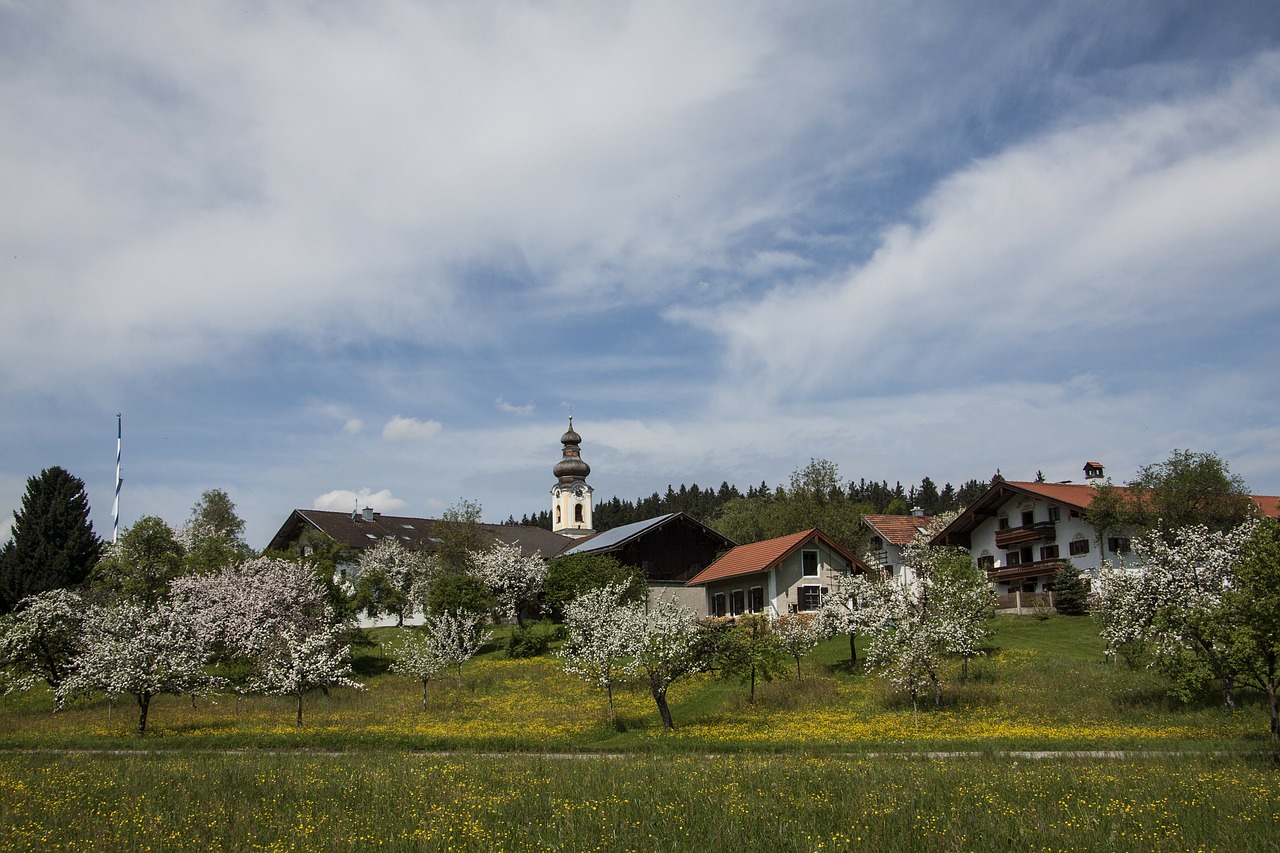 village spring baroque free photo