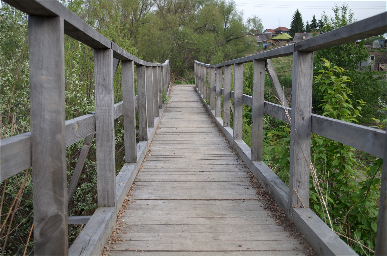 village bridge wood free photo