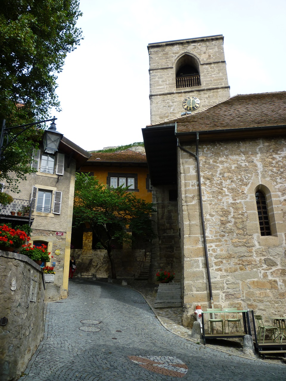 village most lake geneva free photo