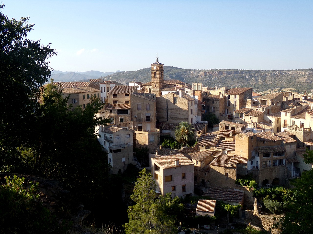 village  rural  landscape traditional free photo