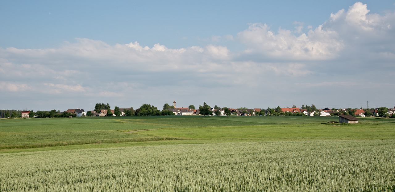 village rural panorama free photo