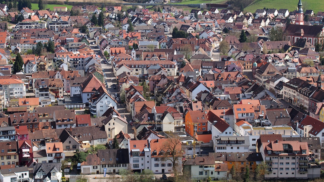 village waldkirch roofs free photo