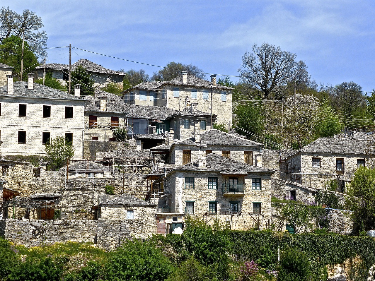 village stone architecture free photo