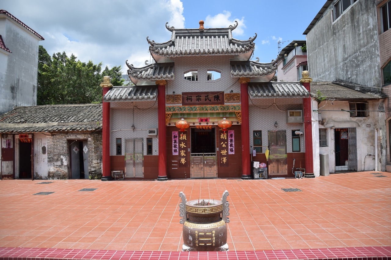 fanling chan village historical building free photo