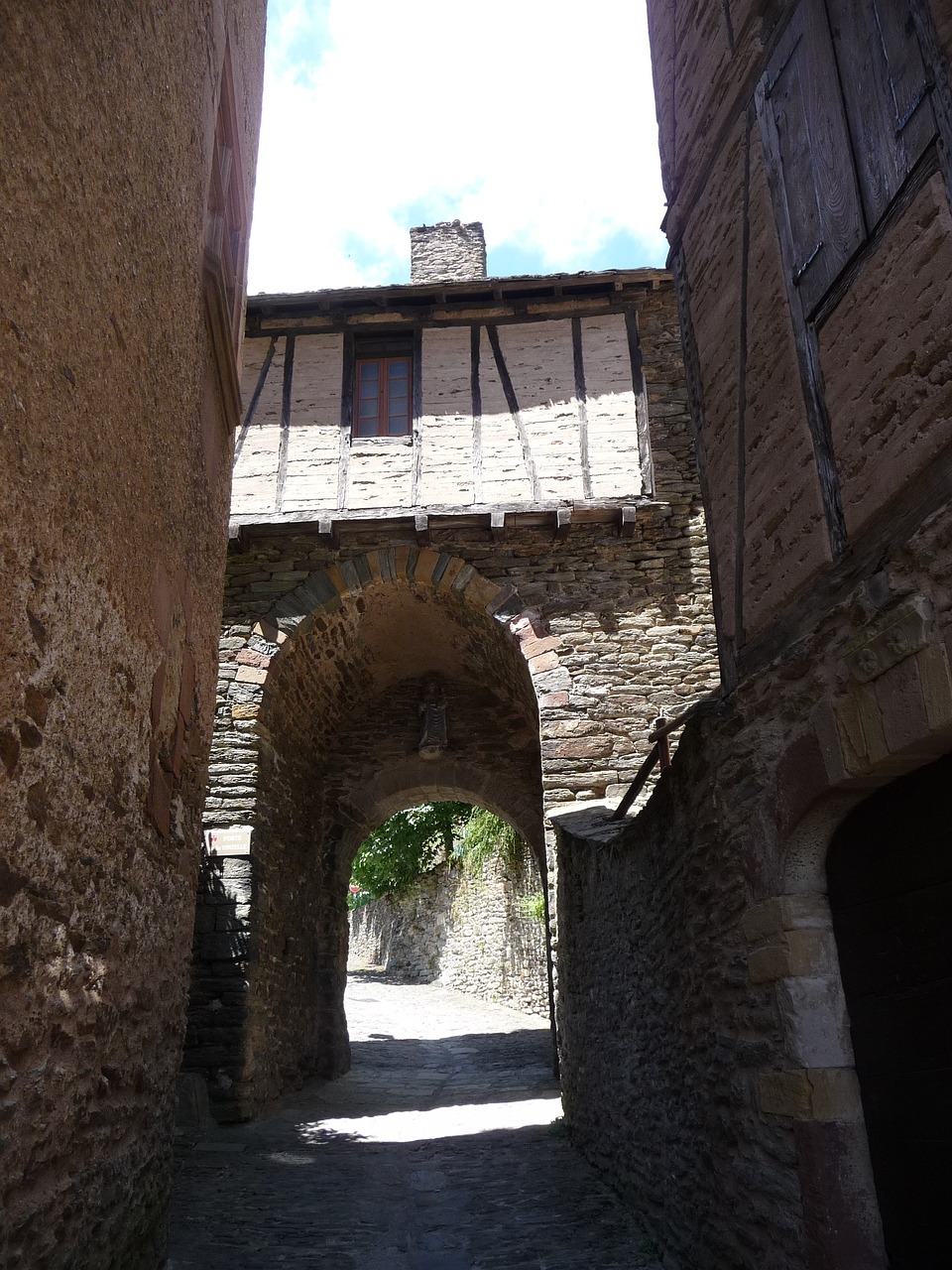 village of conques medieval france free photo