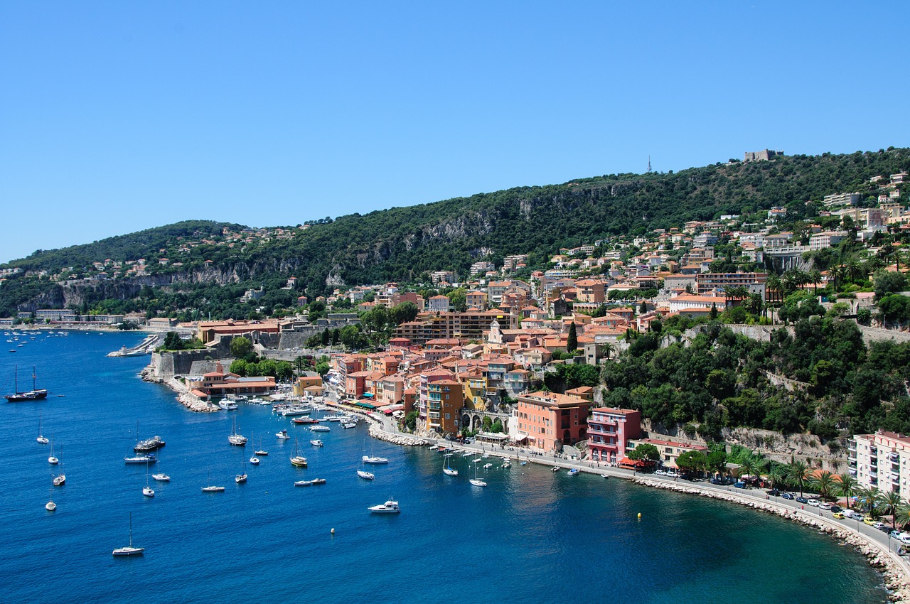 villefranche-sur-mer coast beach free photo