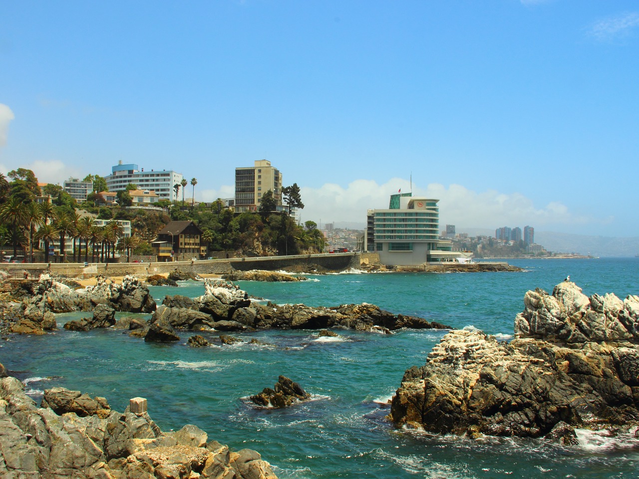 viña del mar landscape city free photo