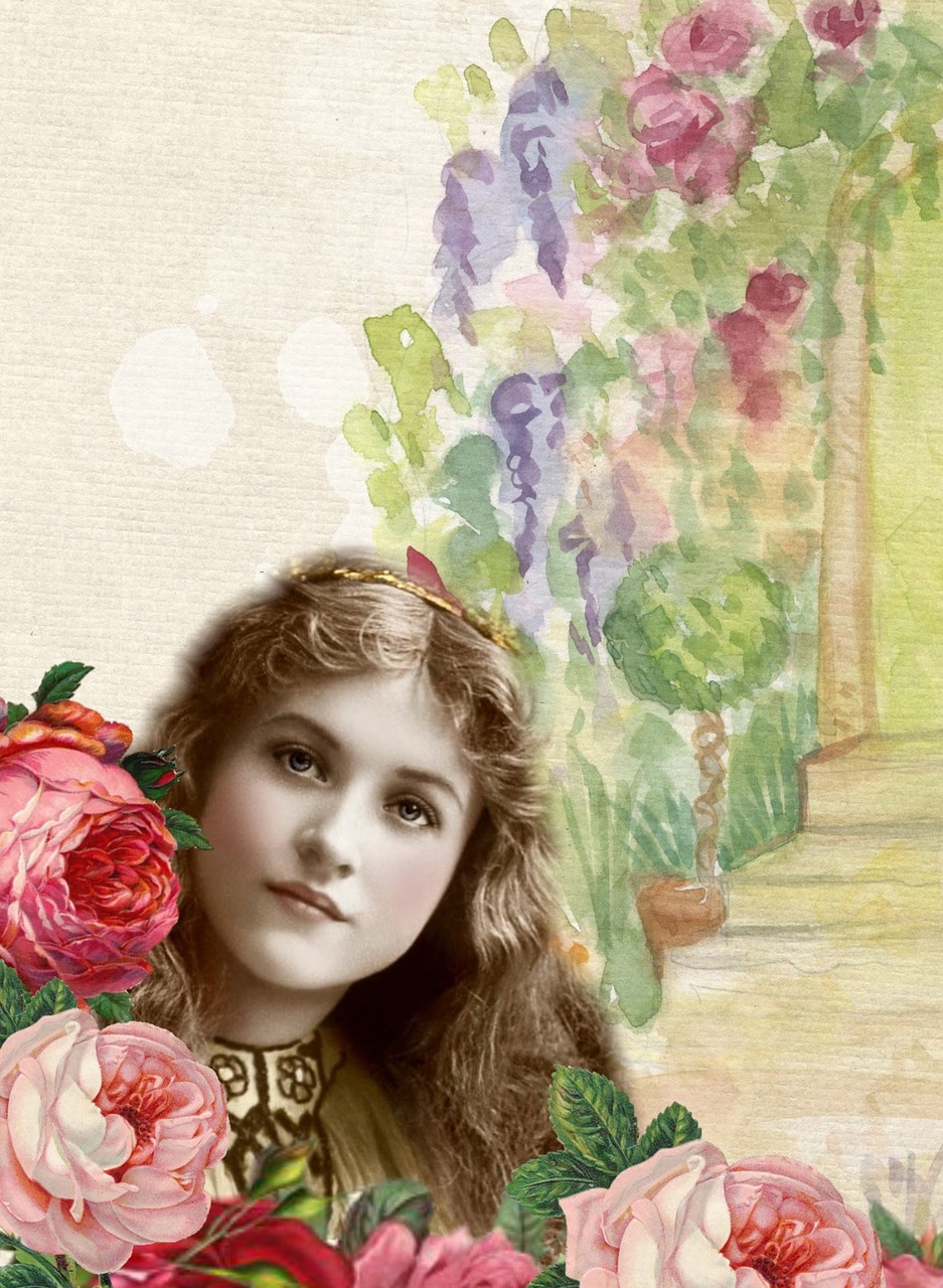 vintage actress collage free photo