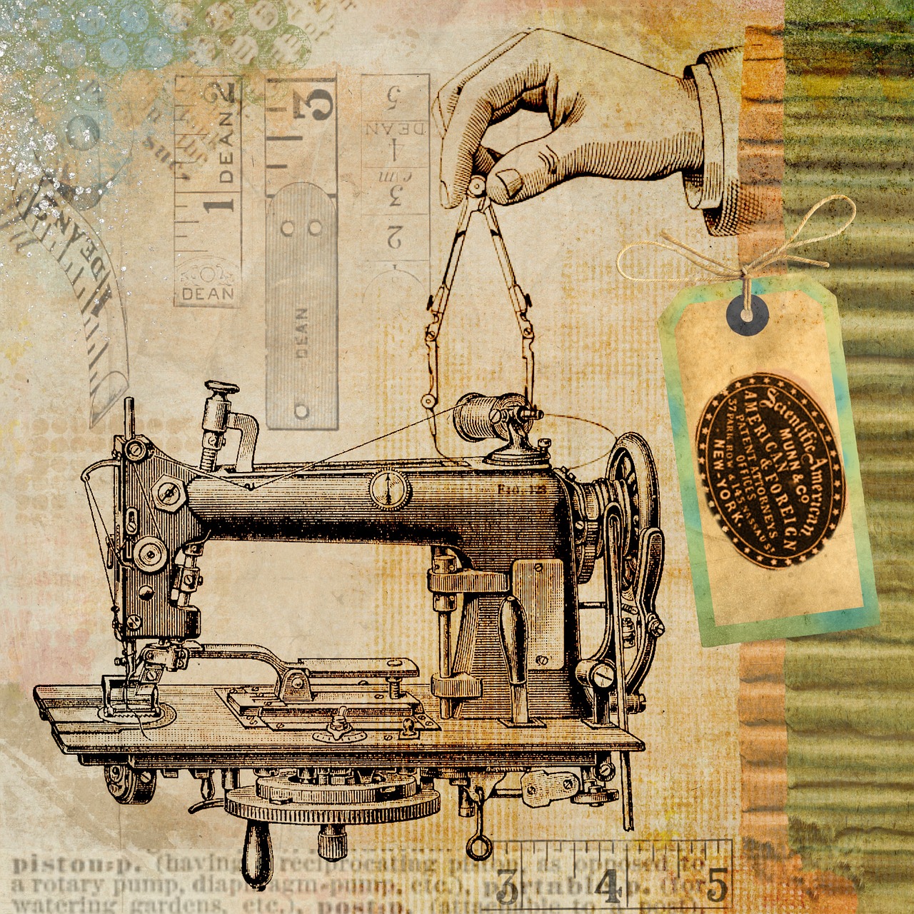 sewing vintage machine free photo