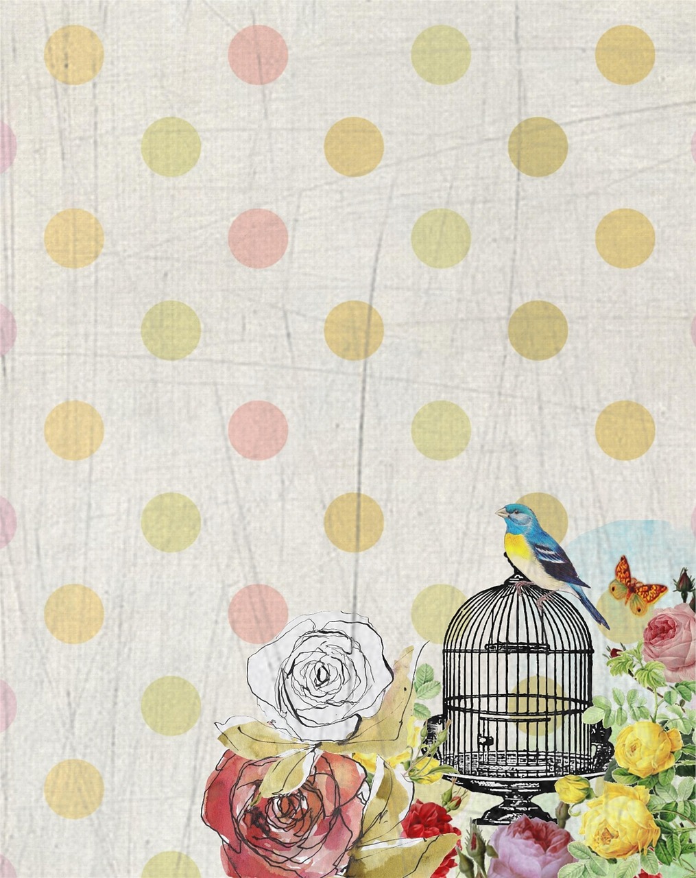 vintage scrapbook background free photo