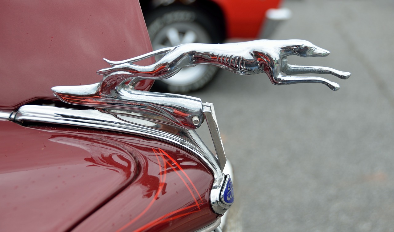 vintage hood ornament car free photo