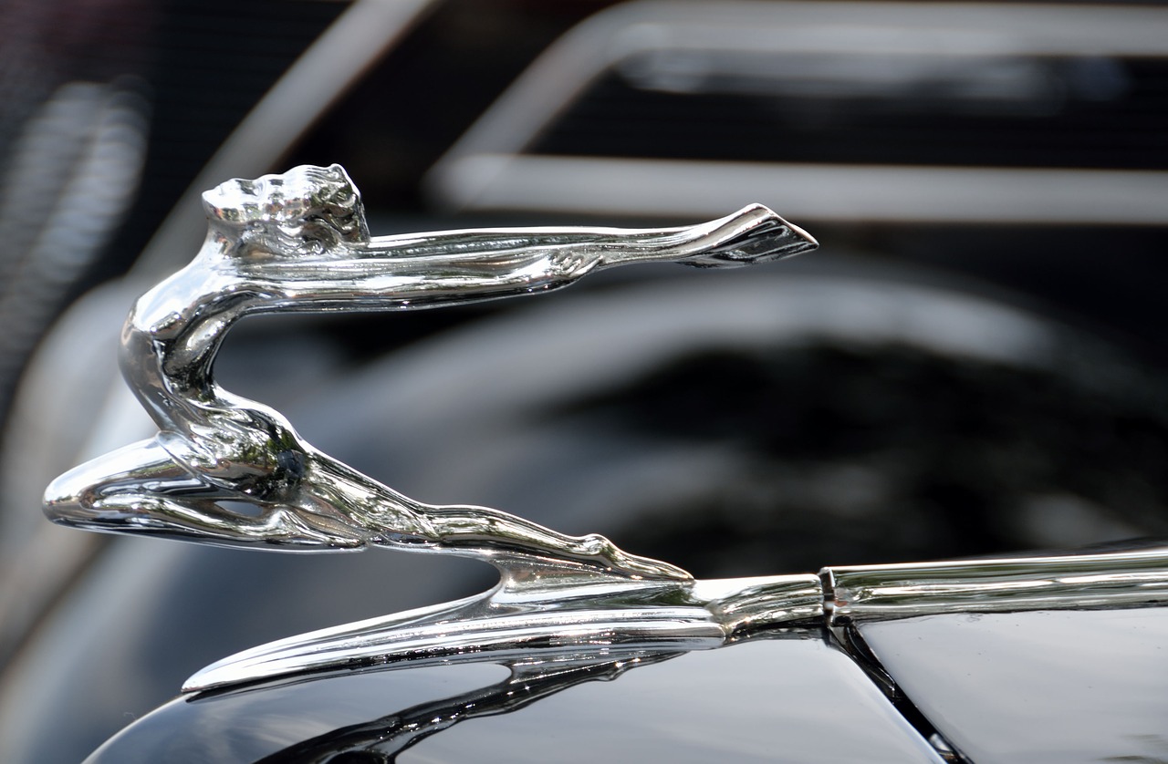 vintage hood ornament antique free photo