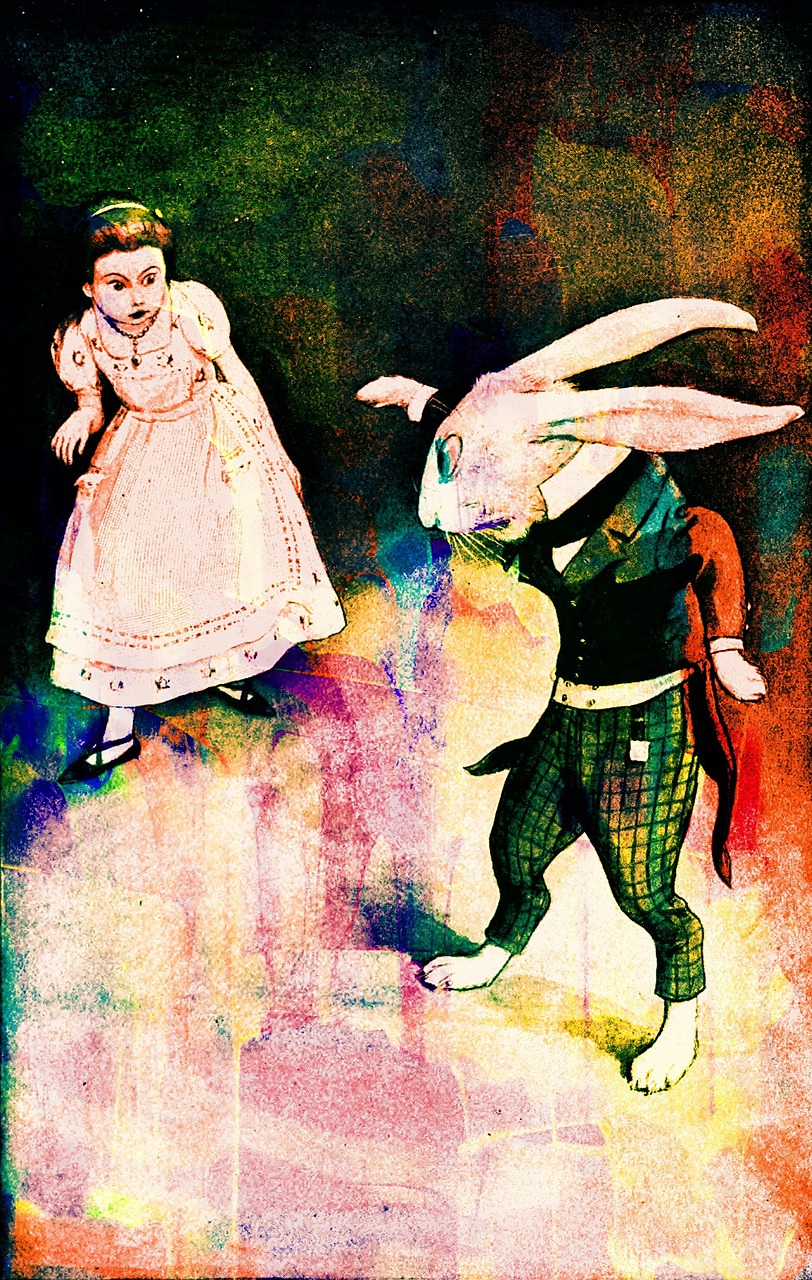 vintage book illustration alice in wonderland free photo