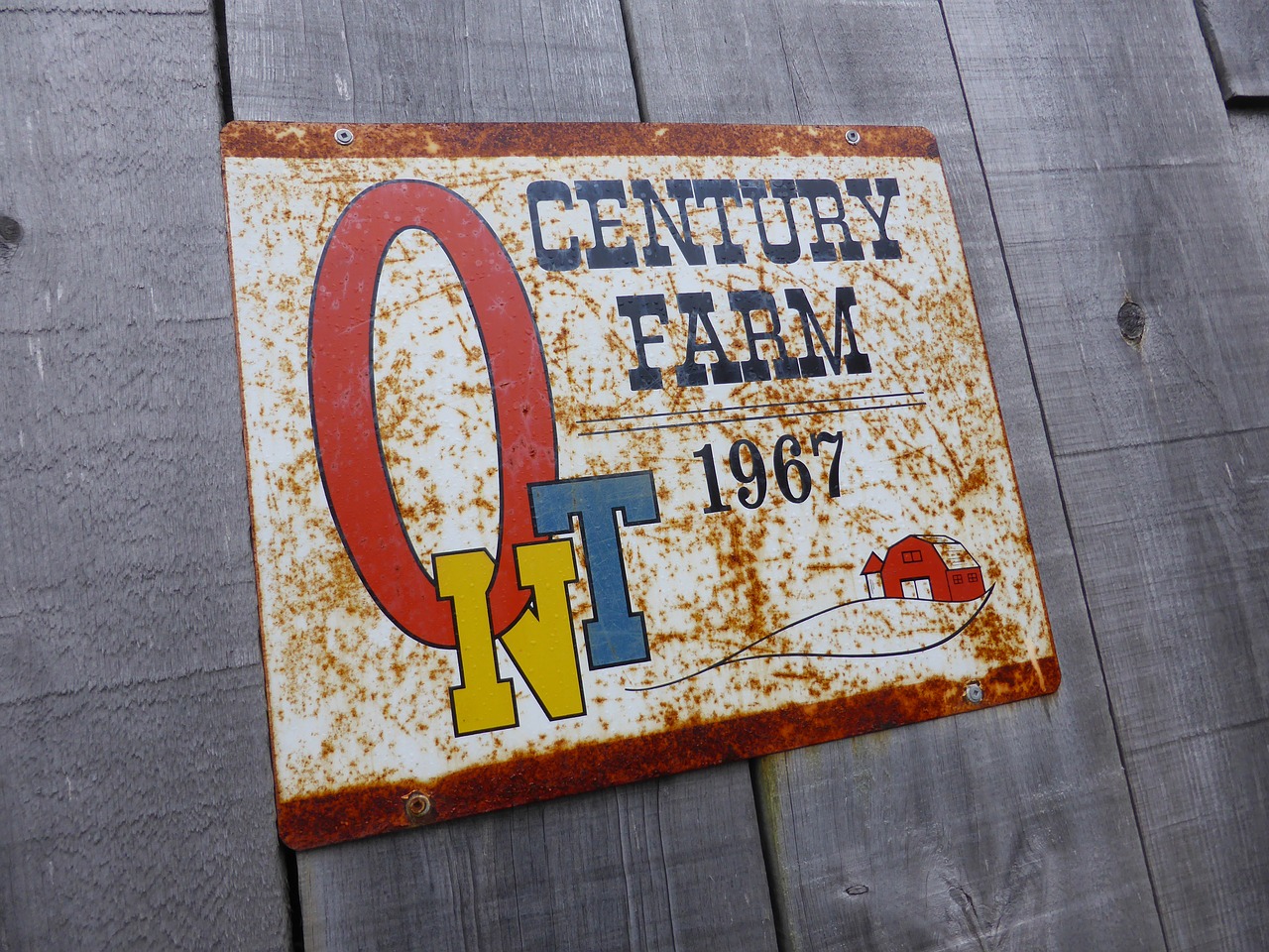vintage sign century farm free photo