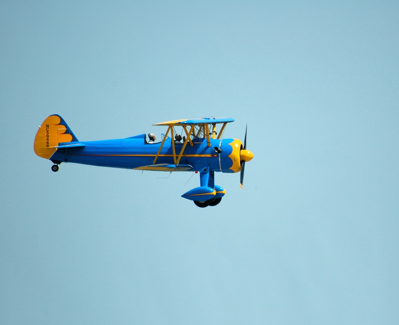 vintage airplane bi-plane free photo