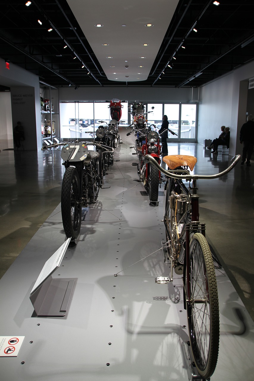 vintage bicycles petersen automotive museum free photo