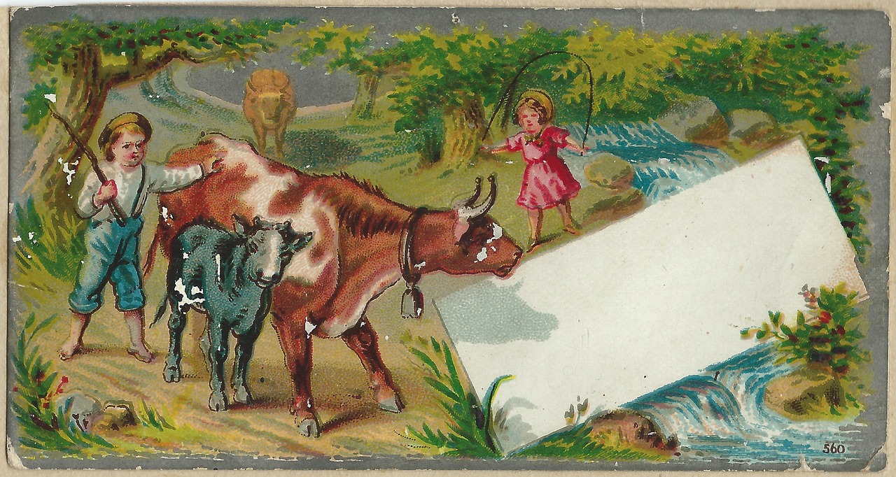 vintage trade card pre-1923 free photo