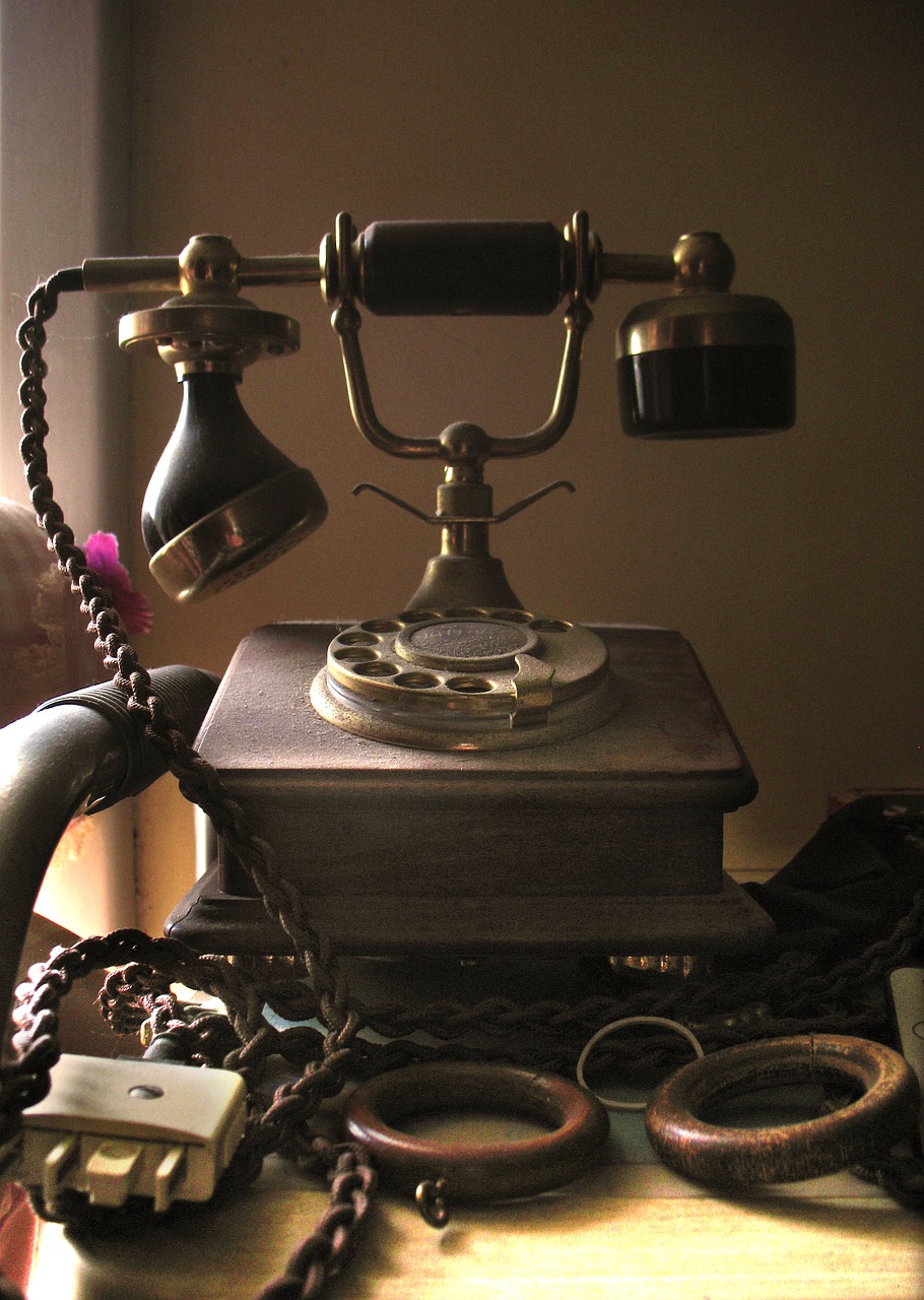 vintage  telephone  communication free photo