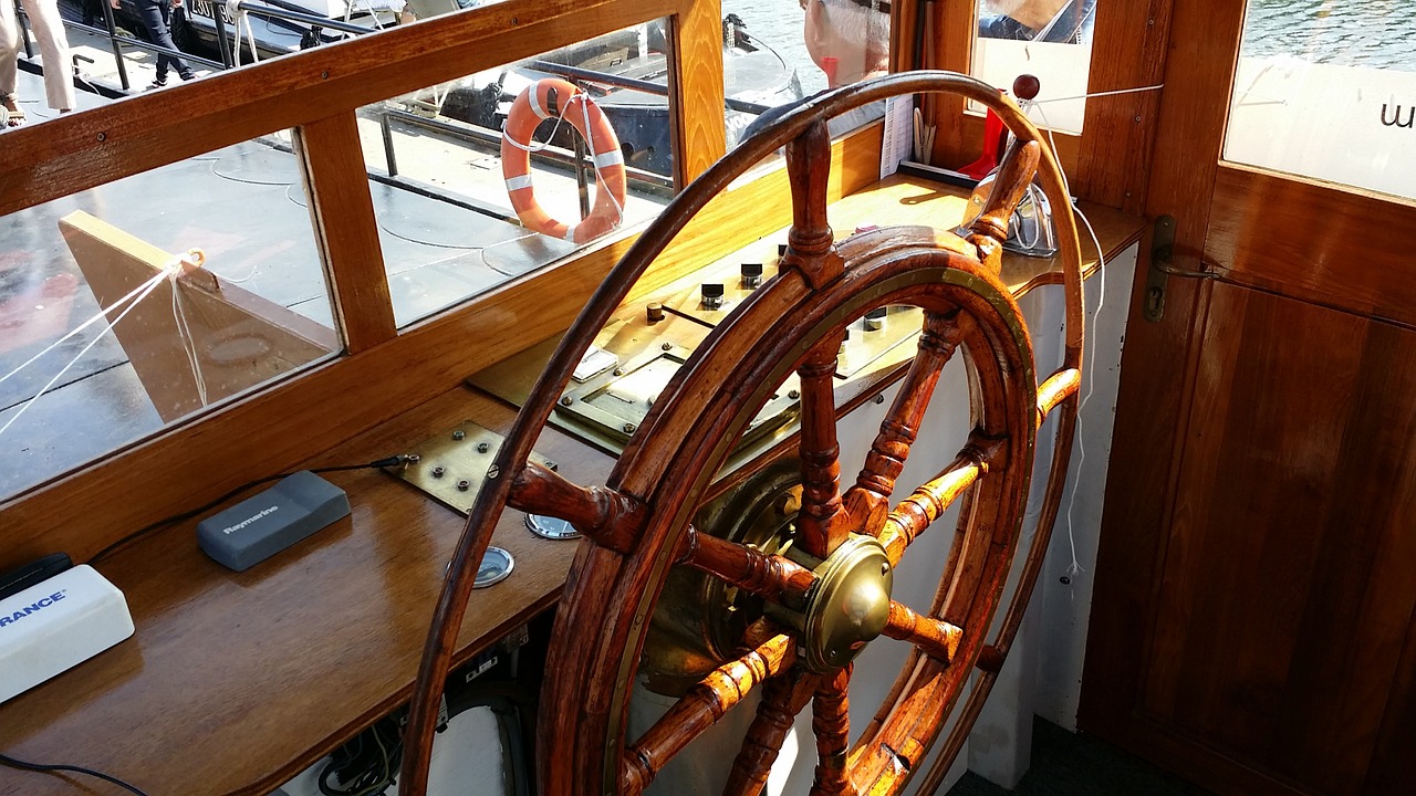 steering wheel boat rudder free photo