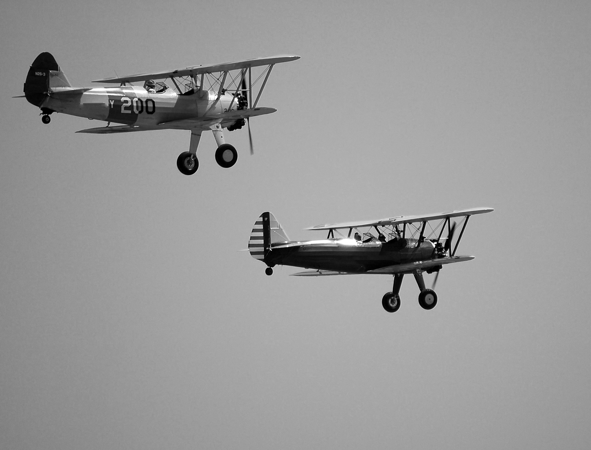 bi-planes aircraft airshow free photo