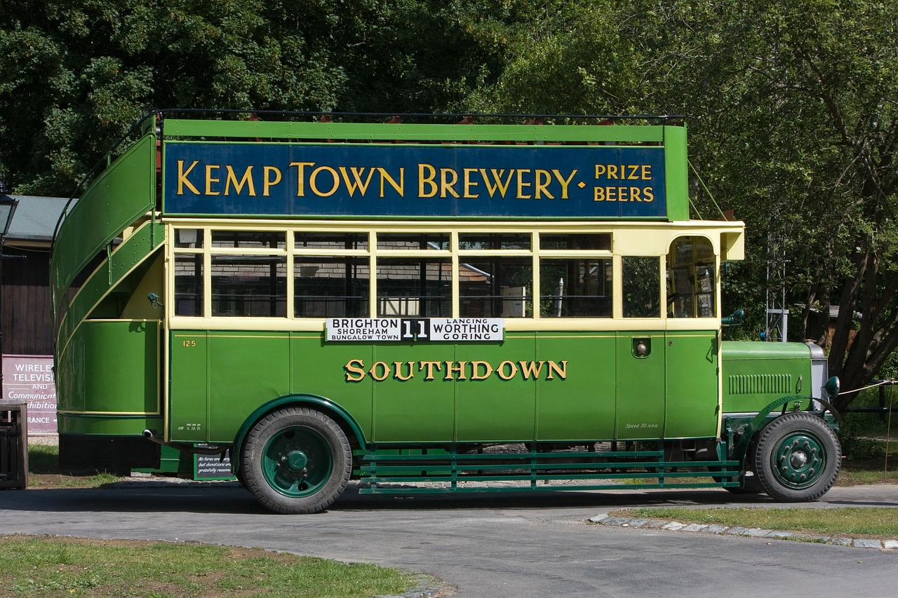 vintage bus bus old free photo