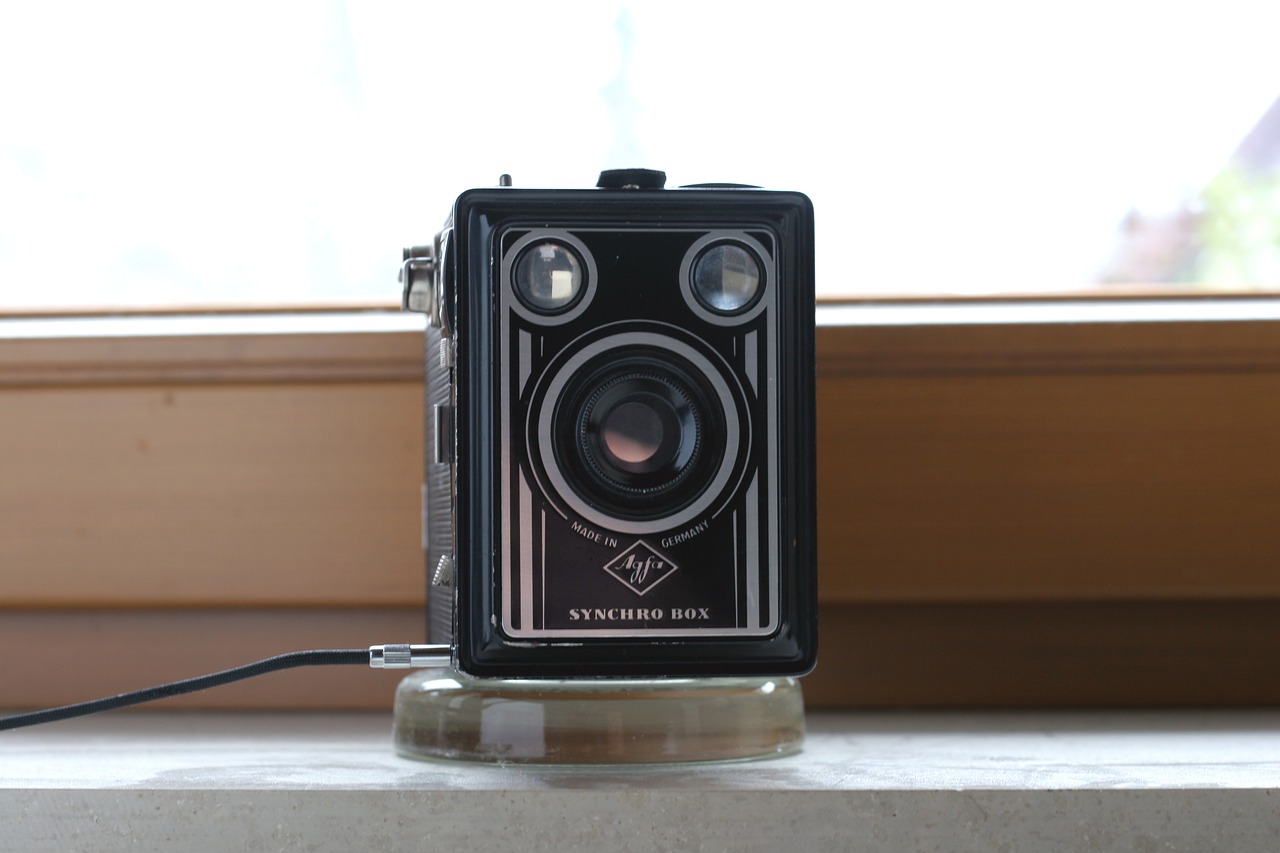 vintage camera agfa synchro box daylight free photo