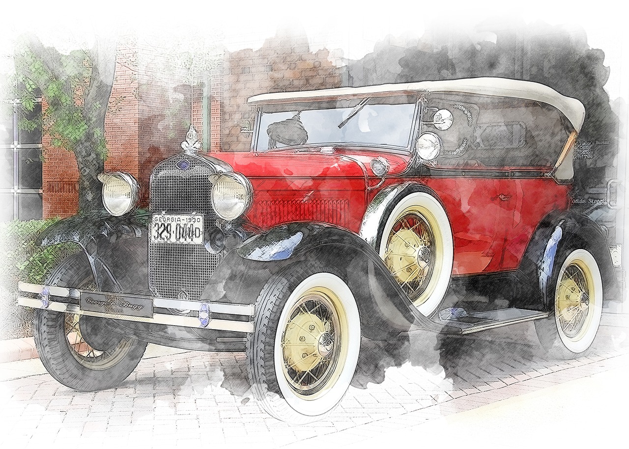 vintage car classic automobile style free photo