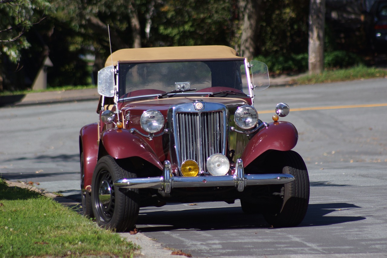 vintage car  sports car  convertible free photo