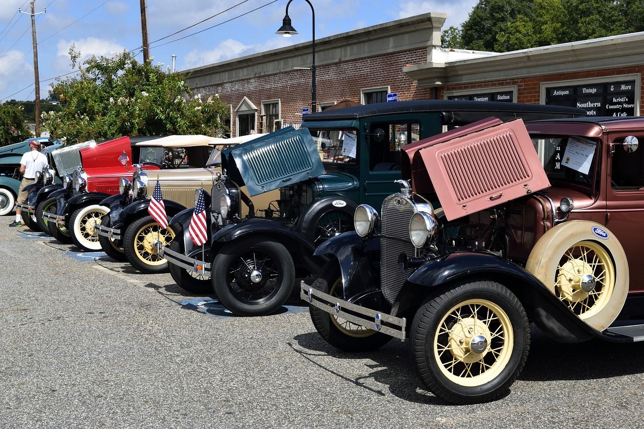 vintage cars show display free photo