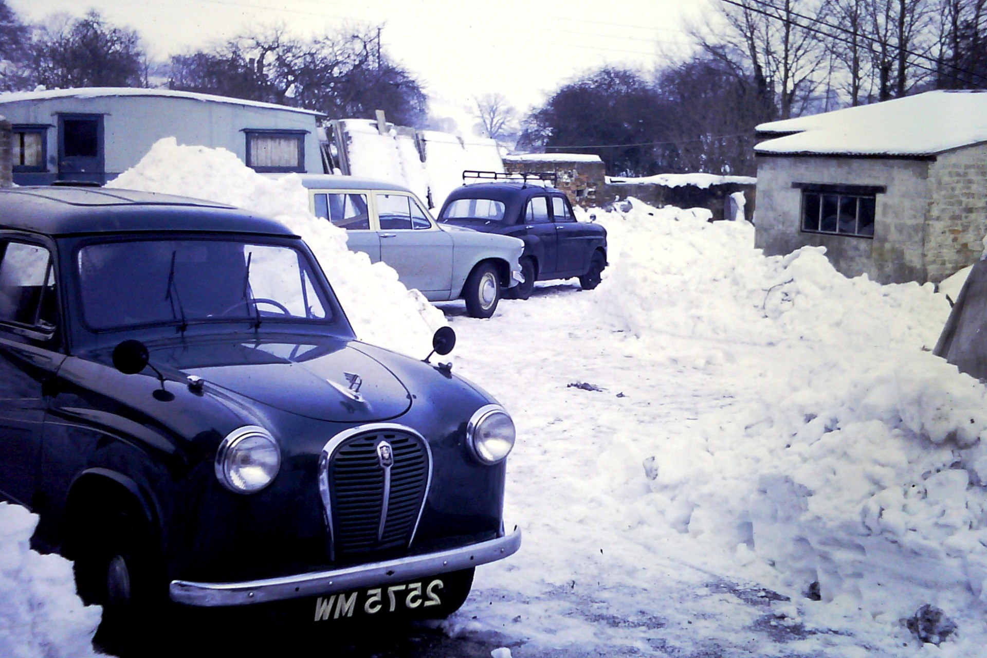 snow vintage car classic car free photo