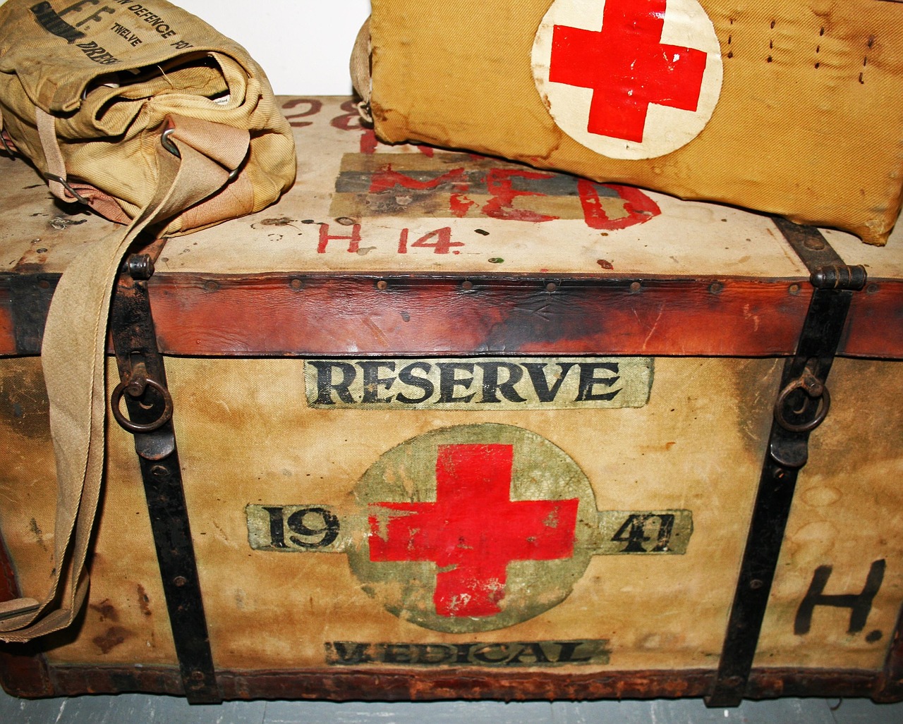 vintage medical bags  bags  canvas free photo