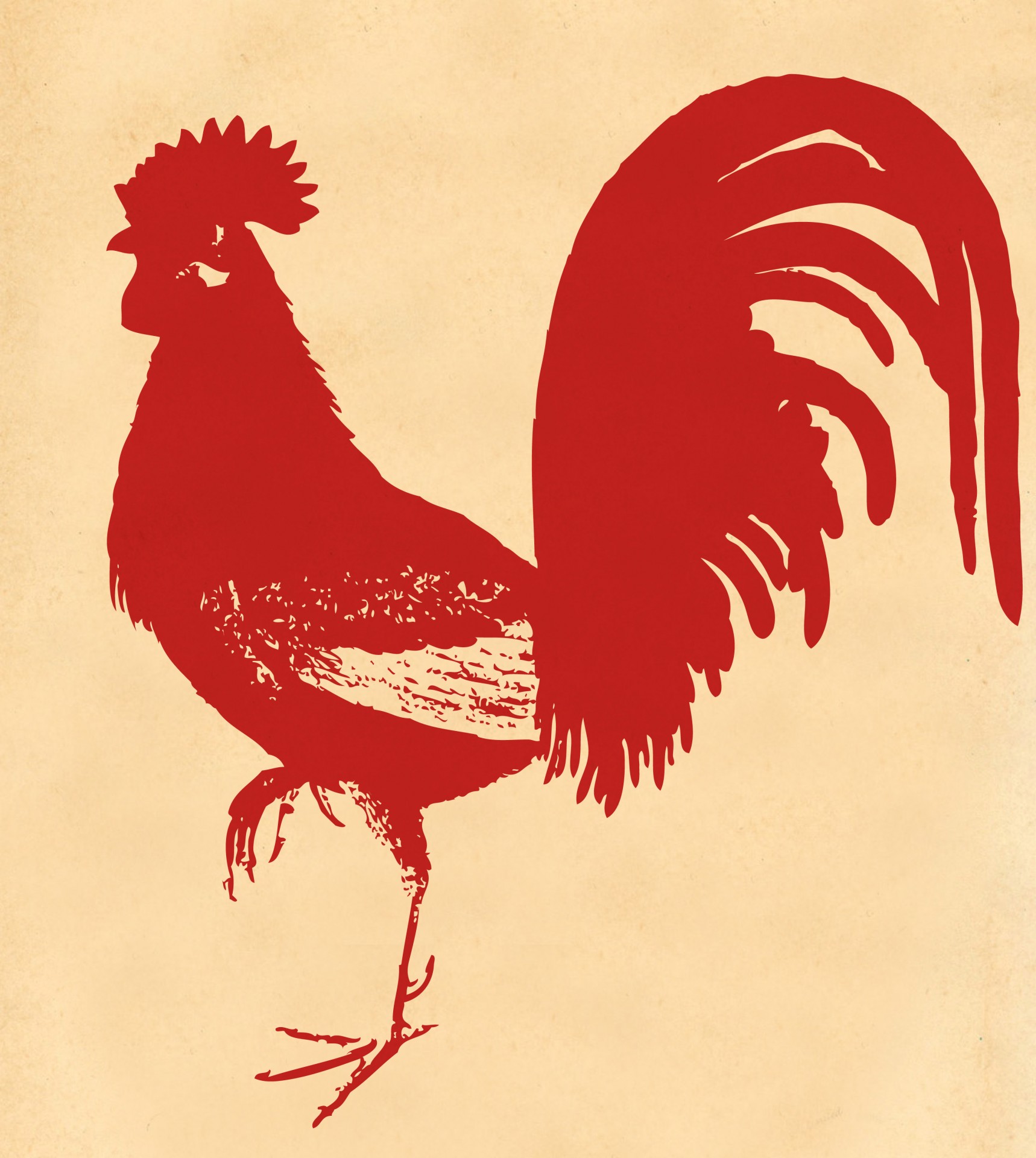vintage rooster cockerel free photo